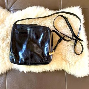Hobo cross body bag. 9”x9”. Black